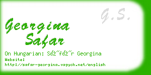 georgina safar business card